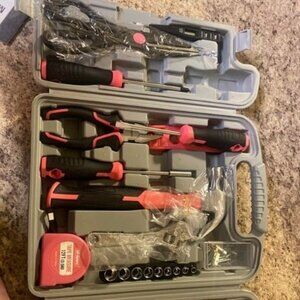 54pc Tool Set General Household Toolkit with Toolbox Storage Case